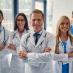 Group of doctors in clinic